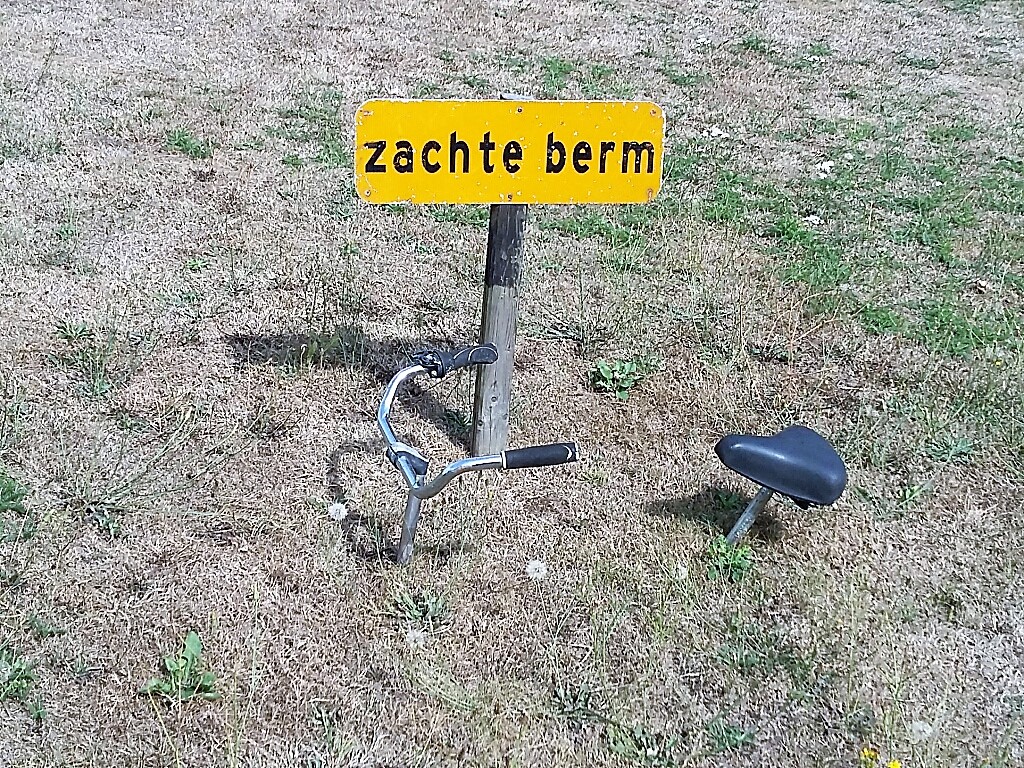 zachte berm fiets 